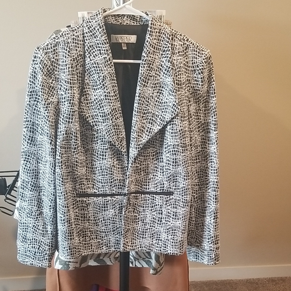 Kasper Women's Monochrome Textured Blazer